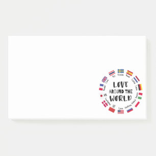 Post-it® L'amour autour des langues du monde