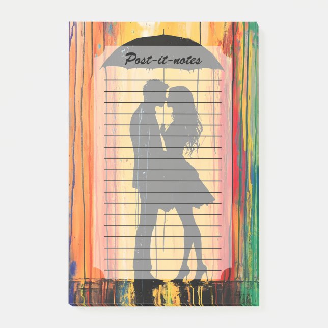 Post-it® L'amour dans les arcs-en-ciel (Devant)