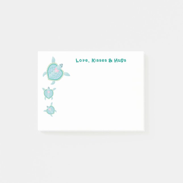 Post-it® L'amour, embrasse et étreint (Devant)