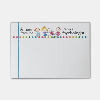 Post-it® L'amusement de psychologue d'école badine des