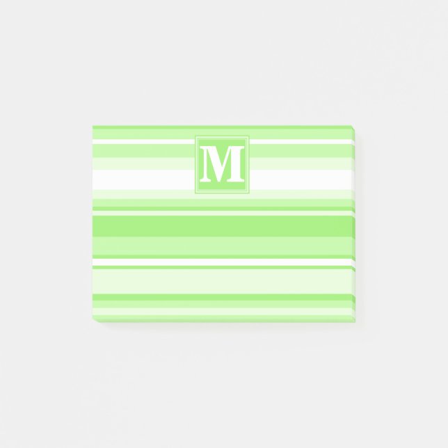 Post-it® Landes vertes de chaux monogrammes (Devant)