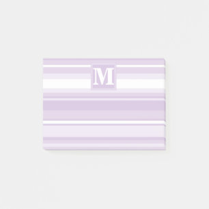 Post-it® Landes violettes de chardon monogramme