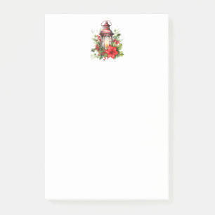 Post-it® Lanterne rouge de Noël Poinsettia et pin