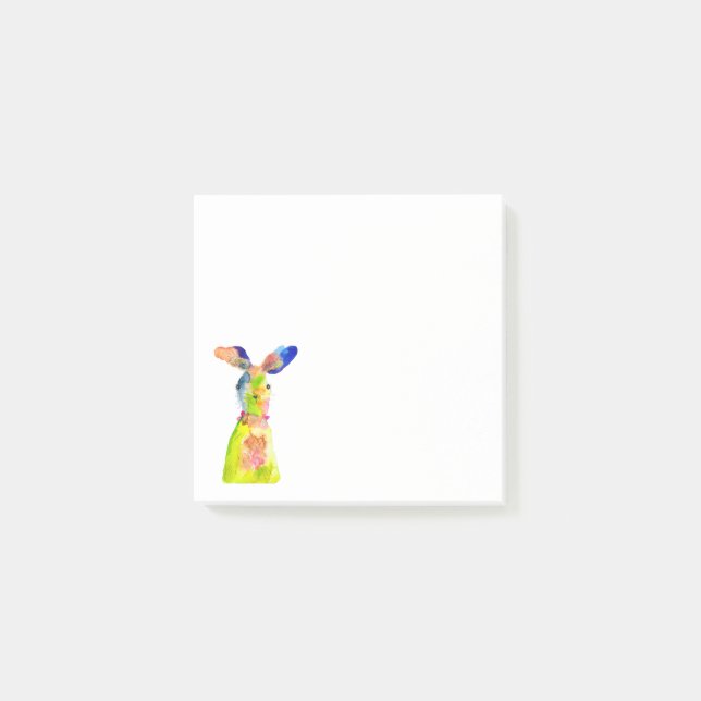 Post-it® Lapin de Pâques mignon art aquarelle (Devant)