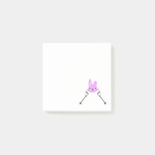 Post-it® Lapin de ski avec bâtons de ski