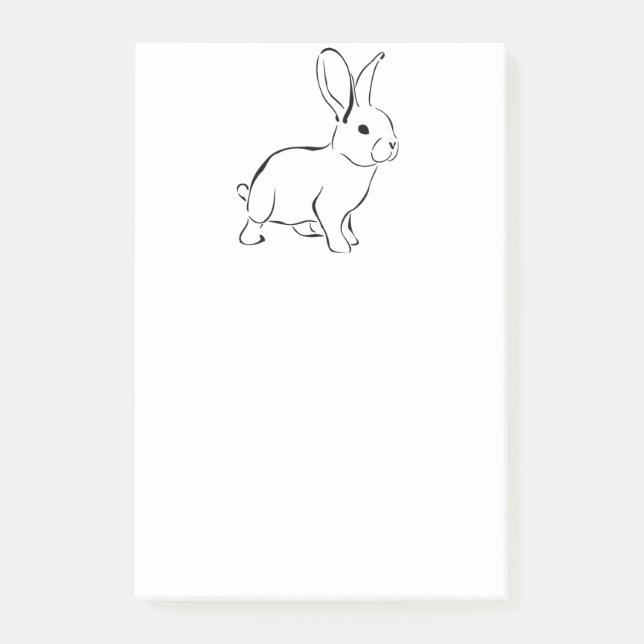 Post-it® Lapin Doux Lapin Joli Art Cartoon Nature (Devant)