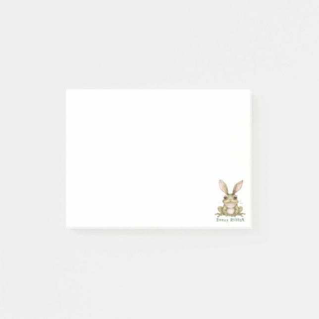 Post-it® Lapin Grenouille Lapin Flexible Oreilles Toad Drôl (Devant)