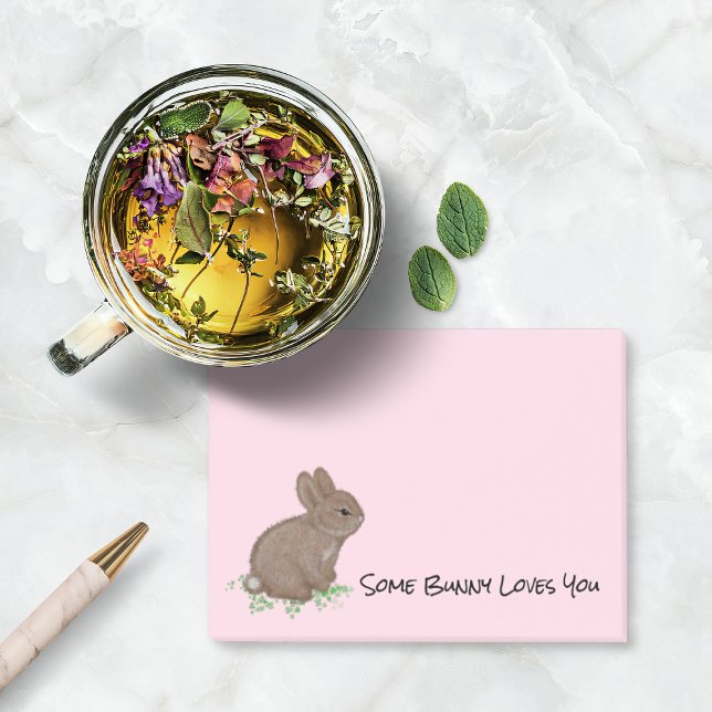 Post-it® Lapin Mignon Personnalisé (Cute Easter Bunny Rabbit Custom Post-it Notes)