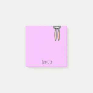 Post-it® Lapin pourpre en pastel personnalisé