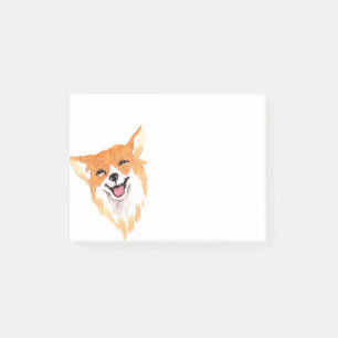 Post-it® L'aquarelle de charme d'un chien souriant