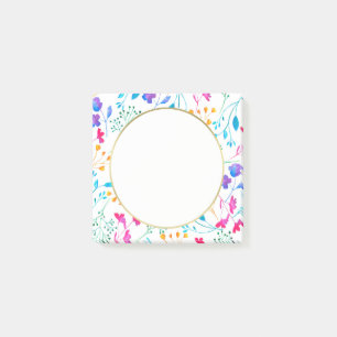 Post-it® L'arc-en-ciel blanc de brin colore des notes de