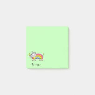 Post-it® L'arc-en-ciel de rhinocéros de Rhinbow note le