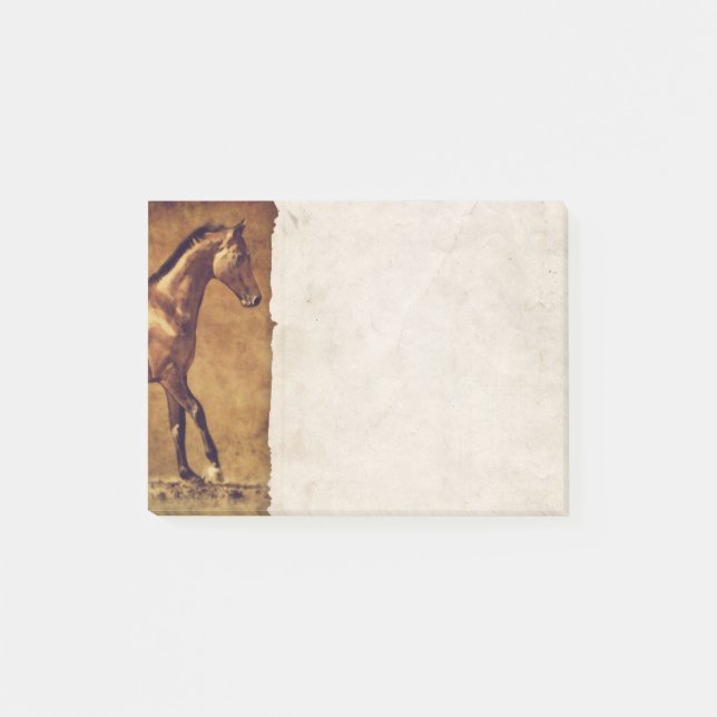 Post-it® L'Art Russe Du Cheval De Sepia Toned (Devant)