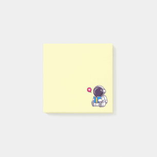 Post-it® L'astronaute lit le livre enfants mignons