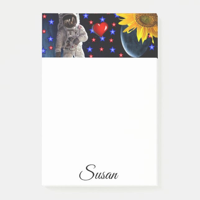 Post-it® L'astronaute post-it note (Devant)