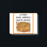 Post-it® lattes<br><div class="desc">marrant, humour, latkes, casher, deli, channukah, hannukah, pomme de terre, crêpes, bijoux</div>