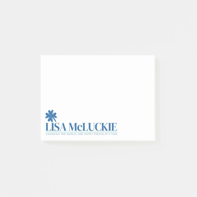 Post-it® L'auteure Lisa McLuckie a posté des notes (Devant)