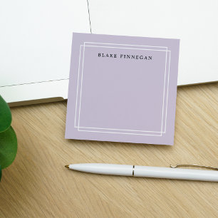 Post-it® Lavande chic Bordure blanche personnalisée