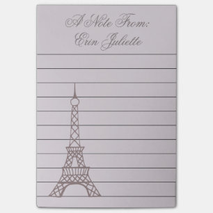 Post-it® Lavande personnalisée Tour Eiffel Post It Notes