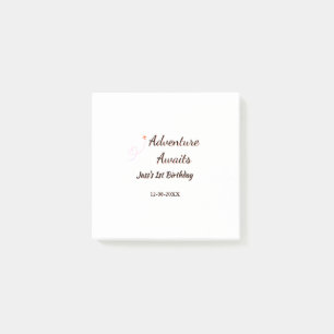 Post-it® L'aventure attend le planificateur de date de nom