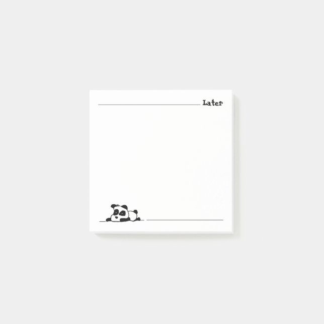 Post-it® Lazy panda (Devant)