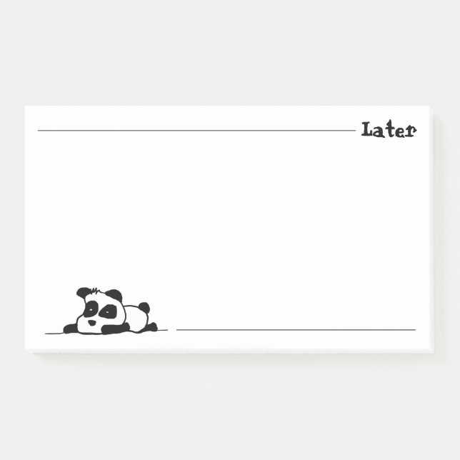 Post-it® Lazy panda (Devant)