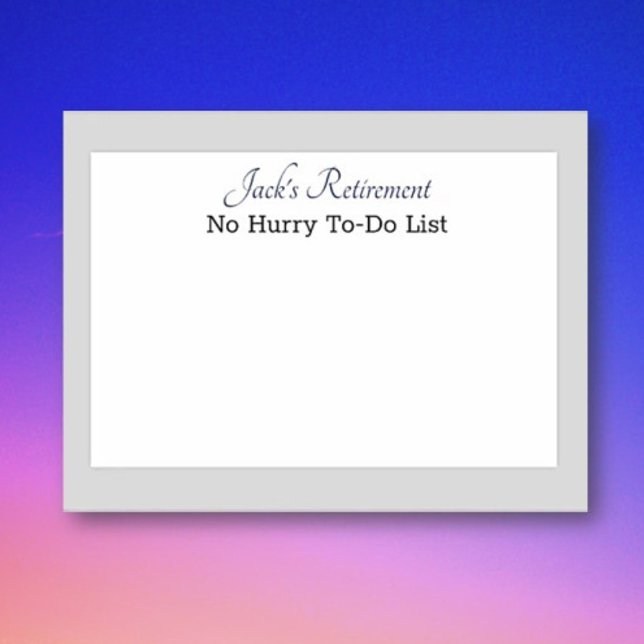 Post-it® Le billet humoristique de Custom Retiree qu'il not (Créateur téléchargé)