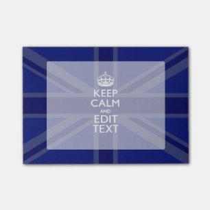 Post-it® Le bleu de minuit gardent le calme et votre texte