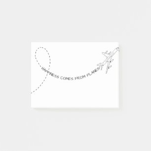 Post-it® Le Bonheur Provient Des Avions (2)