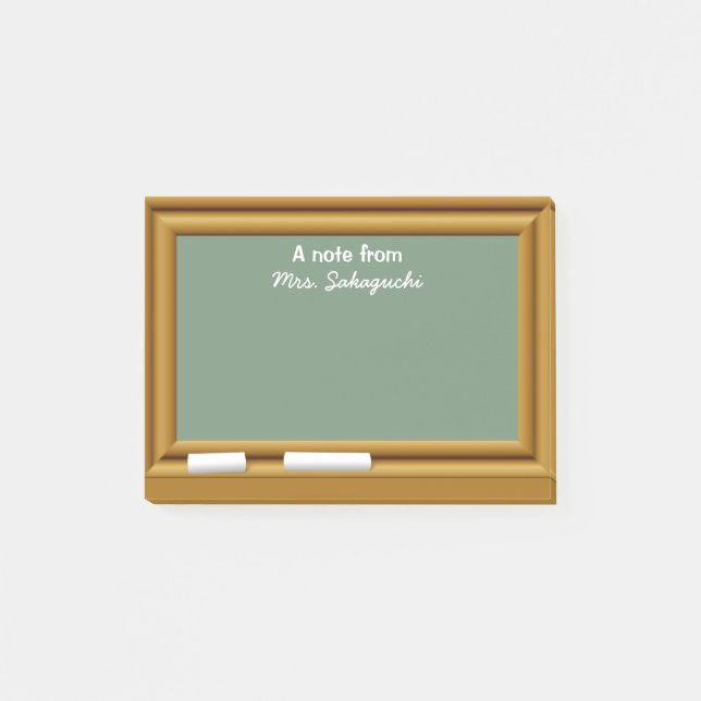 Post-it® Le cadeau de professeur a personnalisé une note de (Devant)