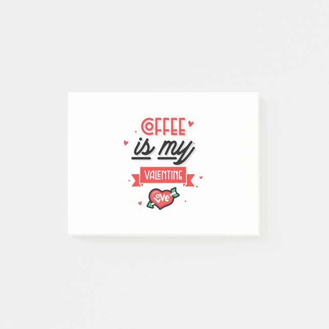 Post-it® Le café est ma Saint Valentin (Devant)