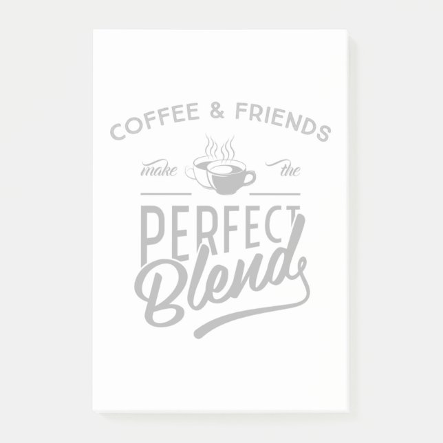 Post-it® Le café et les amis font le mélange parfait (Devant)