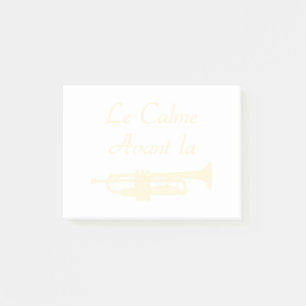 Post-it® LE CALME AVANT LA TROMPETTE - Jeux de mots