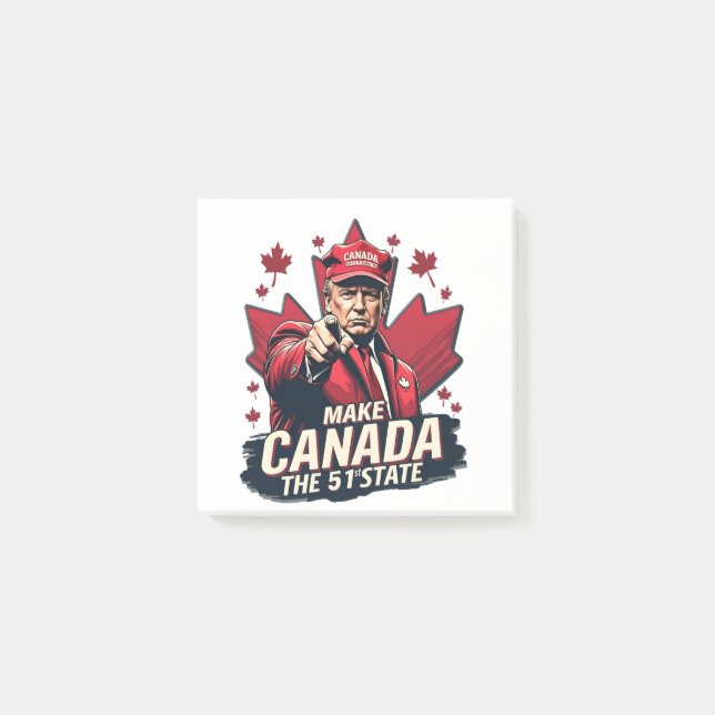 Post-it® Le Canada le 51e État Trump Canadien (Devant)