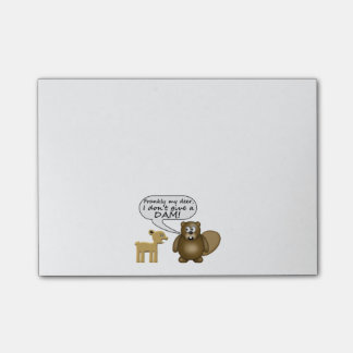 Post-it® Le castor ne donnent pas un barrage
