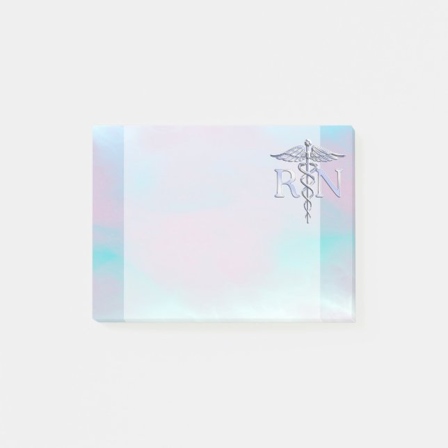 Post-it® Le chrome aiment le caducée de RN dans le style de (Devant)