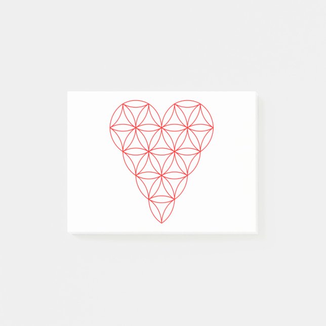 Post-it® Le Coeur De La Vie - Rouge/Câble.01 (Devant)