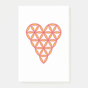 Post-it® Le Coeur De Vie - Orange/3D.