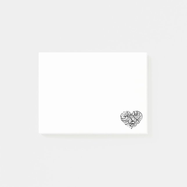 Post-it® Le Coeur Noir (Devant)