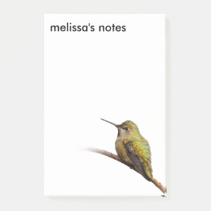 Post-it® Le colibri d'Anna sur Trumpetvine écarlate