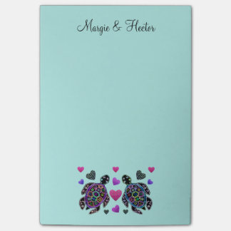 Post-it® Le Courrier-it® de couples de tortue de mer note 4