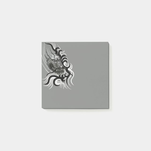 Post-it® Le dragon chinois à la toiture de tatouage (Devant)