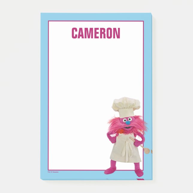 Post-it® Le Food Truck de Cookie Monster | Gonger Posant (Devant)