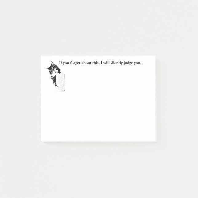 Post-it® Le hippie Kitty vous jugera (Devant)