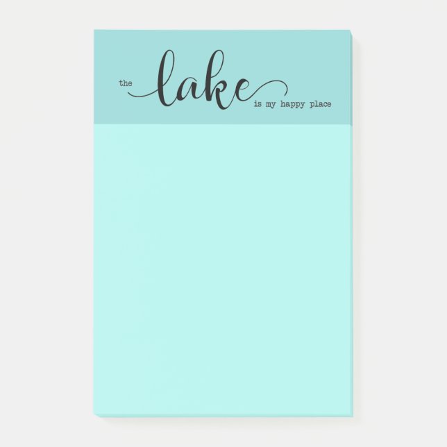 Post-it® le lac est mon endroit heureux (Devant)