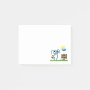 Post-it® Le lapin de Pâques souhaite un Joyeux Pâques