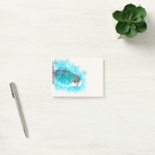 Post-it® le magnifique perroquet en bleu