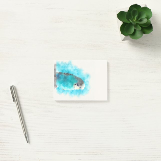 Post-it® le magnifique perroquet en bleu (Bureau)