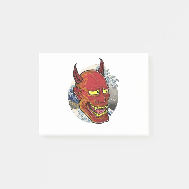 Post-it® Le masque japonais Hannya (Devant)