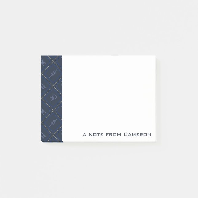 Post-it® Le motif de noeud nautique de corde | ajoutent (Devant)